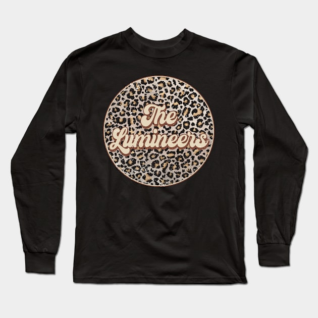 Retro Music Lumineers Personalized Name Circle Birthday Long Sleeve T-Shirt by BilodeauBlue